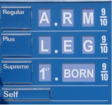 gas pump prices